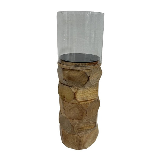 Picture of Stacked Hexagon Pillar Hurricane, Large