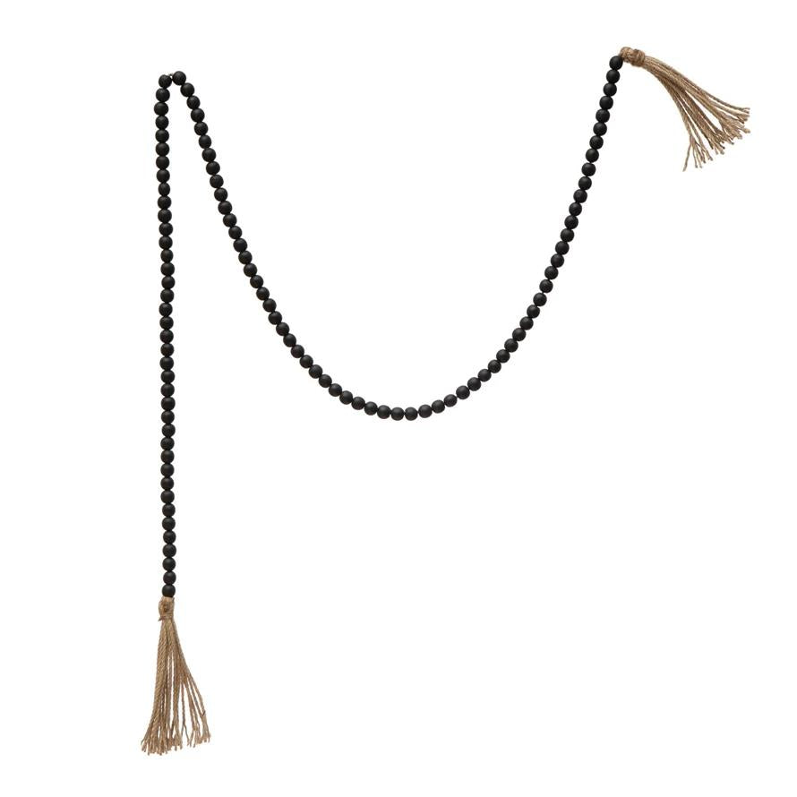 Picture of Paulownia Black Wood Beads Garland