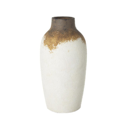 Picture of White & Brown Ceramic Vase Slim