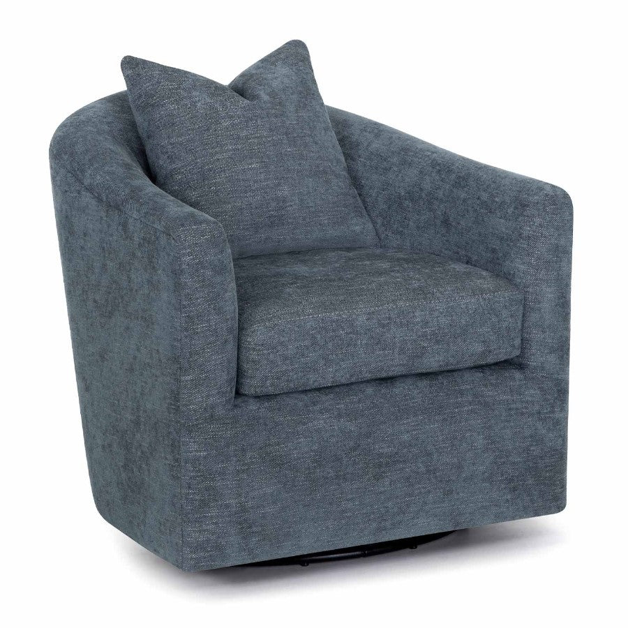 Picture of Sadie Inky Blue Swivel Chair