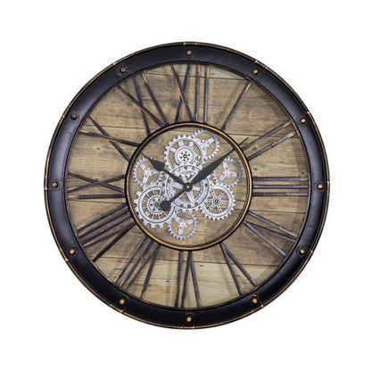 Picture of Venetian Woodgrain Gears Wall Clock
