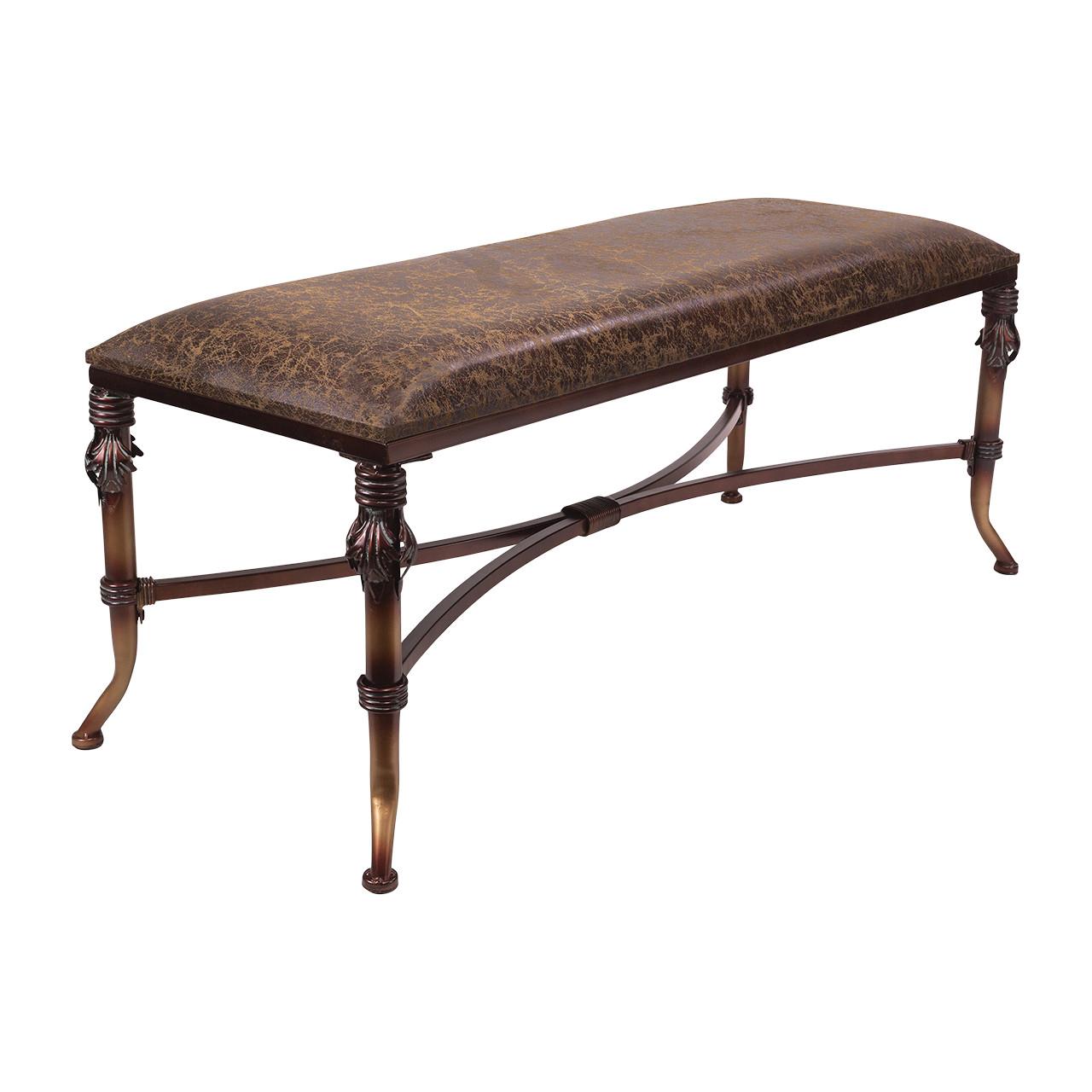 Picture of Princely Leather Accent Bench