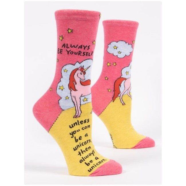 Picture of Women's Crew Socks - "Be A Unicorn"