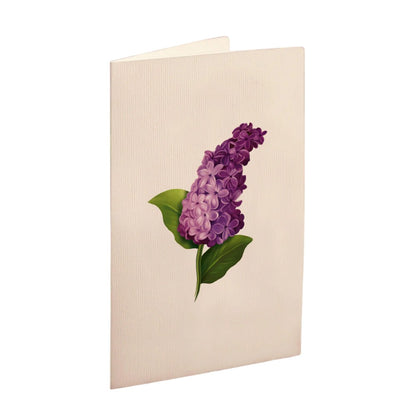 Picture of Garden Lilacs Mini Pop-Up Bouquet Greeting Card