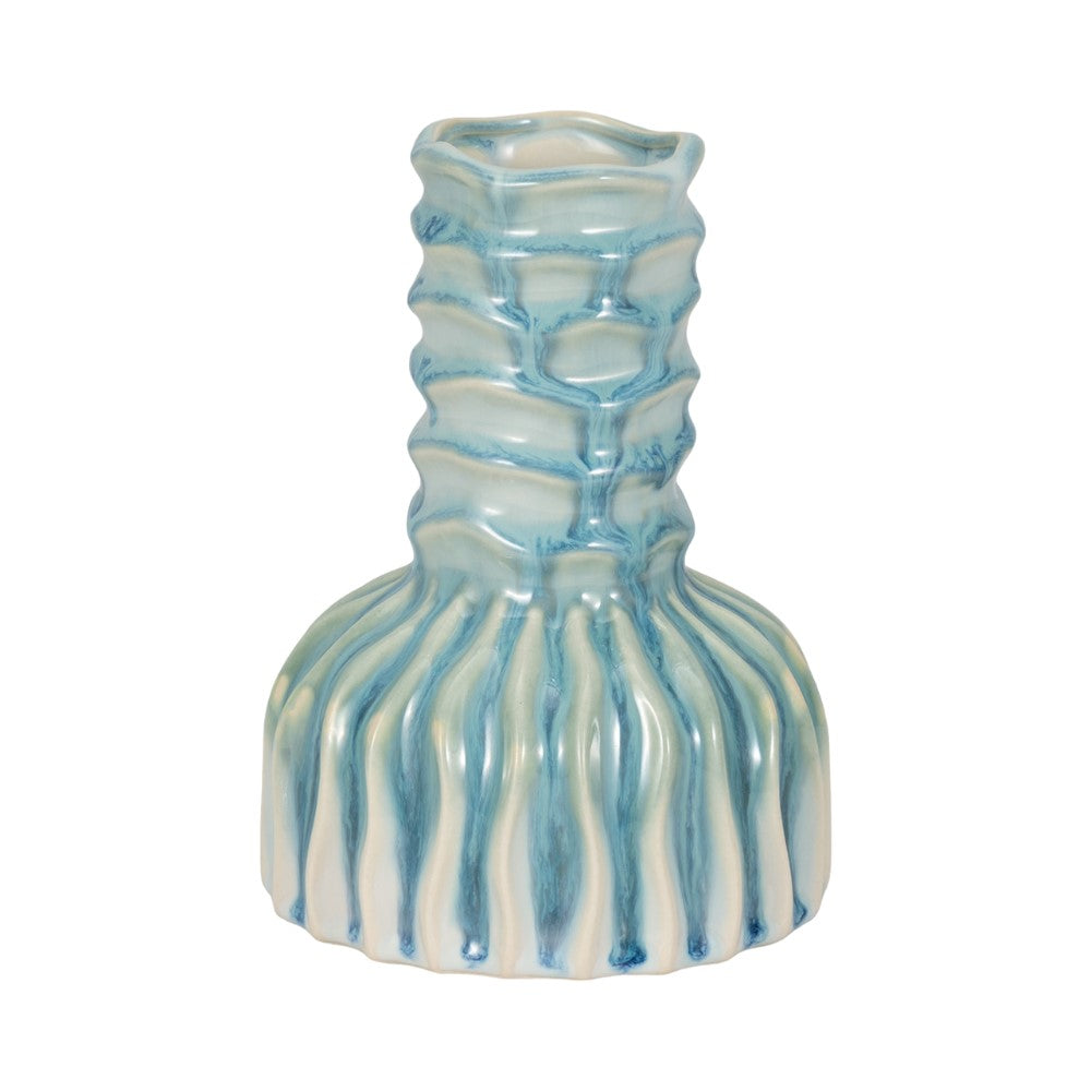 Picture of Coastal Ribbed Bud Vase, Short