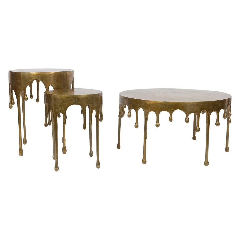 Picture of Dripping Gold Accent Tables, Set of 2