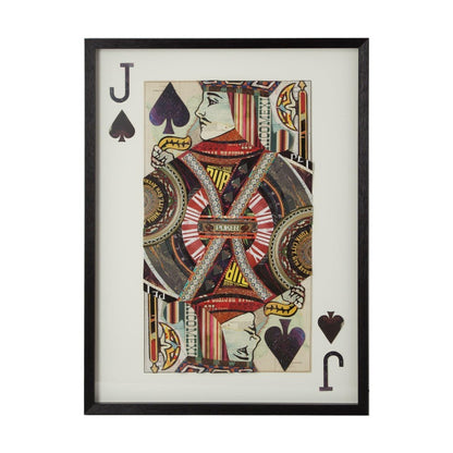 Picture of Jack of Spades Paper Collage Wall Art