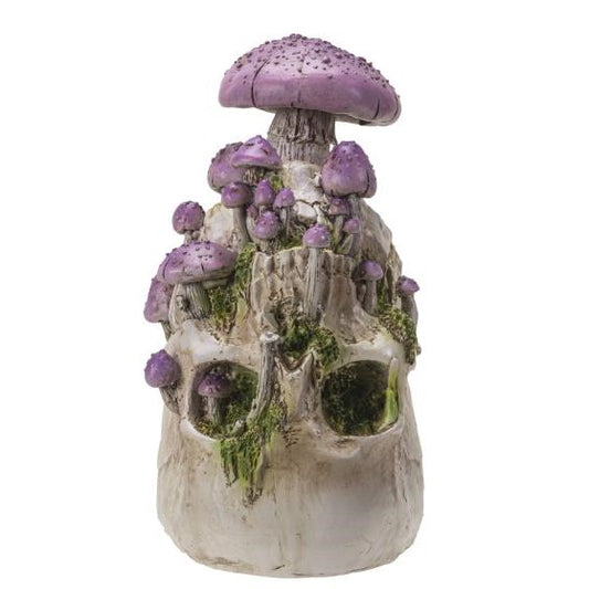 Picture of Skull with Purple Mushrooms