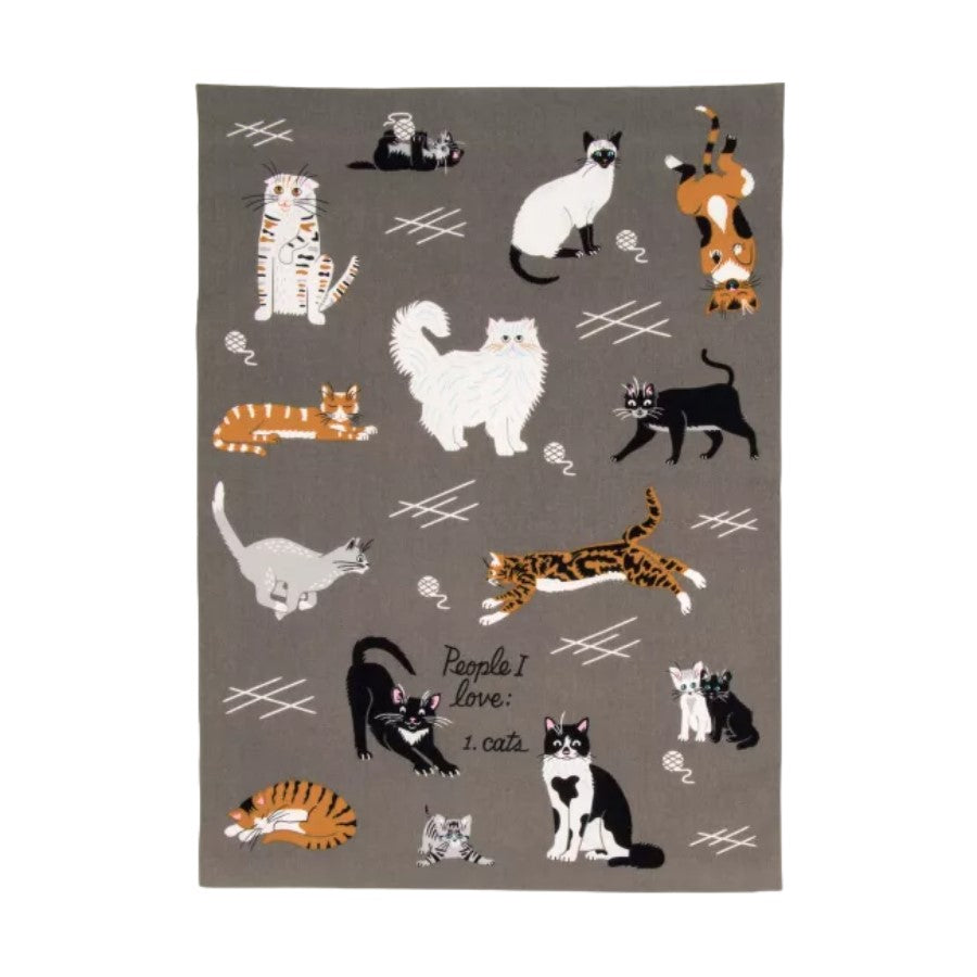Picture of "People I Love Cats" Dish Towel