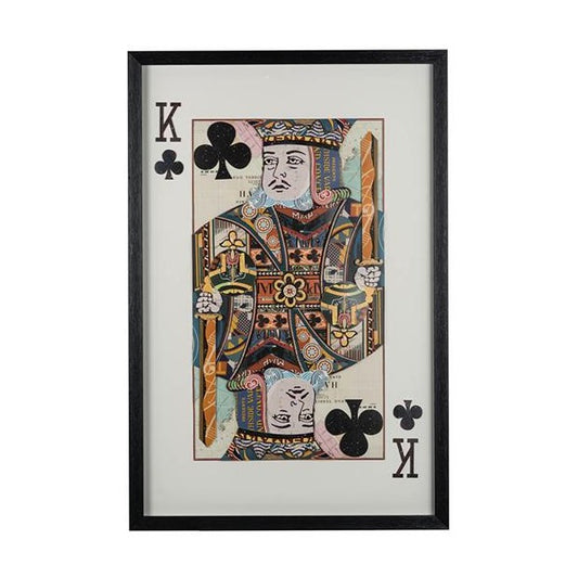 Picture of King of Clubs Collage Wall Art