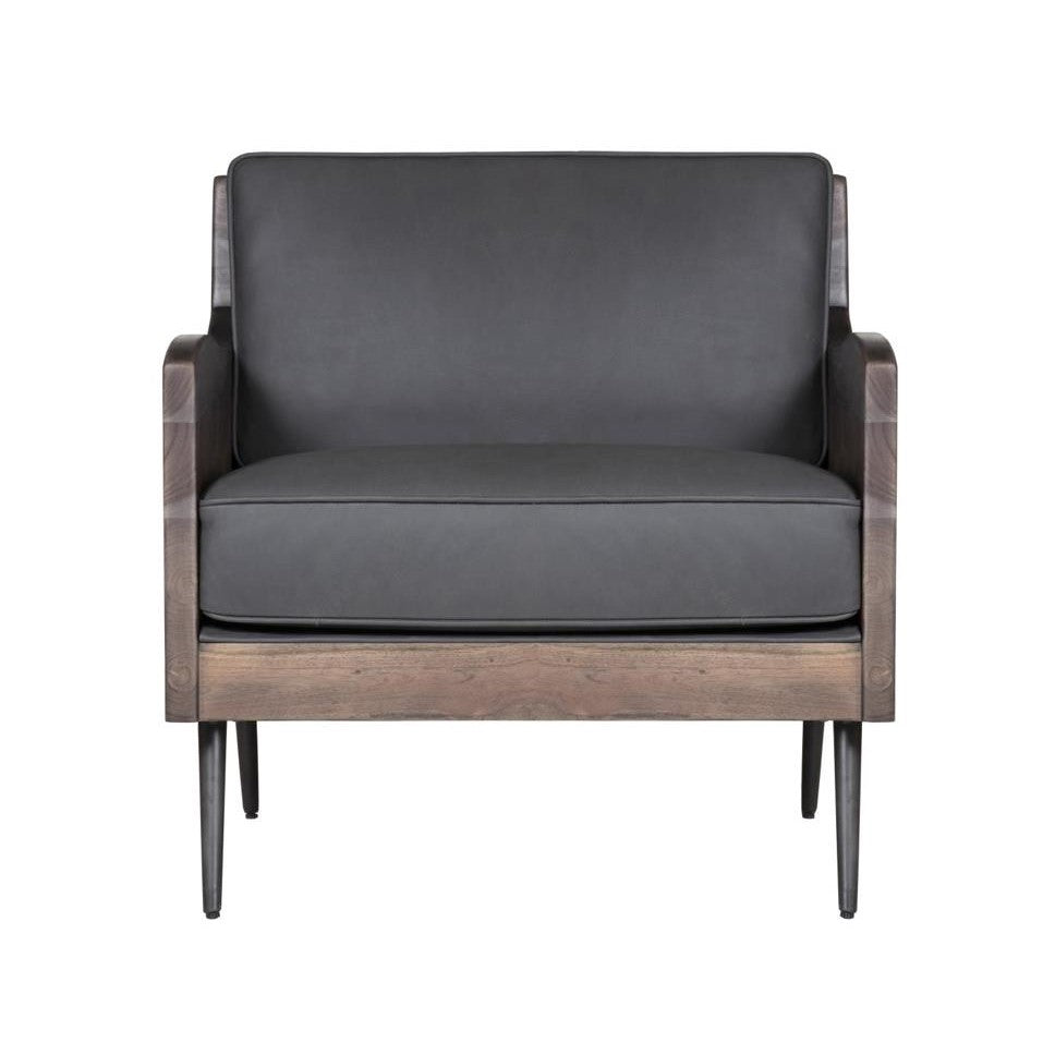 Picture of Killian Leather Accent Chair Slate
