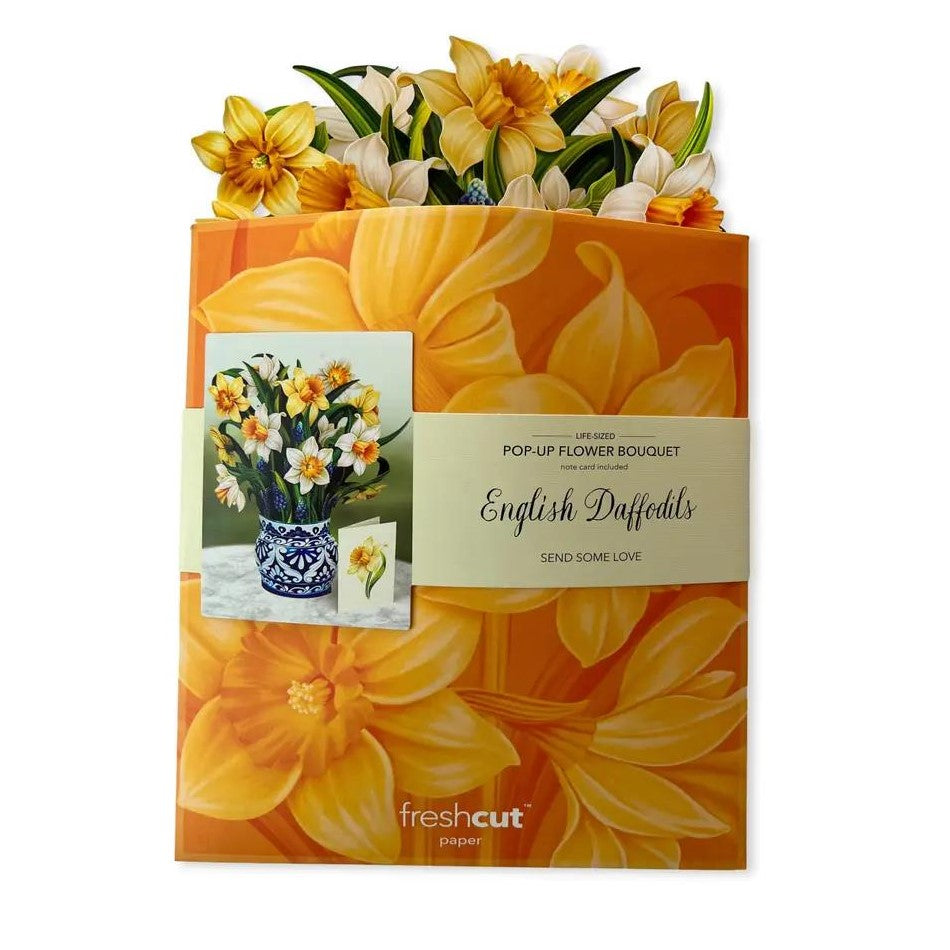Picture of English Daffodils Pop-Up Bouquet Greeting Card