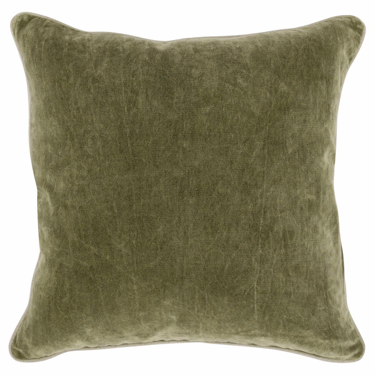 Picture of Heirloom 22" Velvet Pillow, Moss