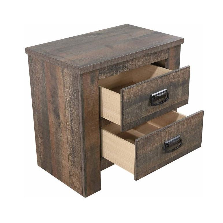 Picture of Frederick 2-drawer Nightstand Weathered Oak