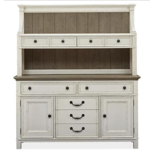 Picture of Bellair Manor Buffet & Hutch 64" White
