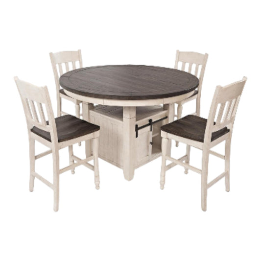 Picture of Madden 5-piece White Counter Dining Set