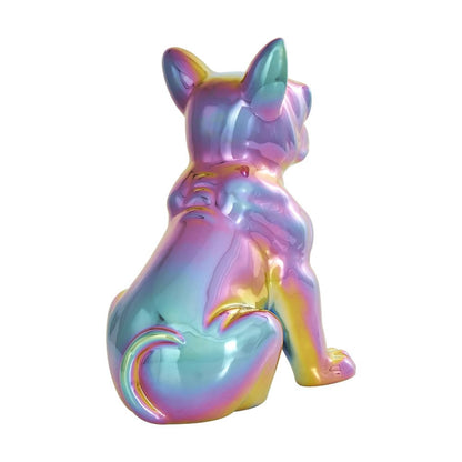 Picture of Rainbow Shimmer Bulldog Sculpture