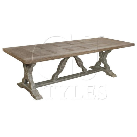 Picture of Lainey Table 102" Fiberglass Base & Pine Top