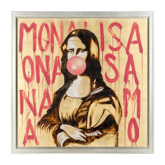 Picture of Bubble Gum Mona Lisa Framed Wall Art