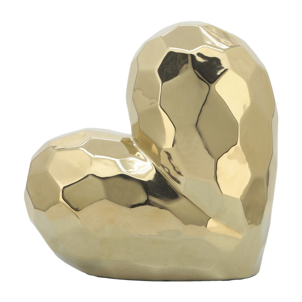 Picture of Gold Tabletop Heart Decor, Large