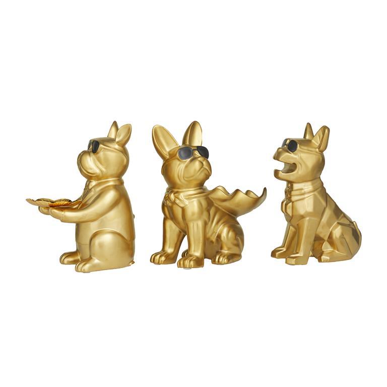 Picture of Luxury Bulldog Sculpture, Single, 3 Assorted