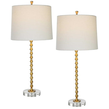 Picture of Gold Leaf Table Lamps, Set of 2