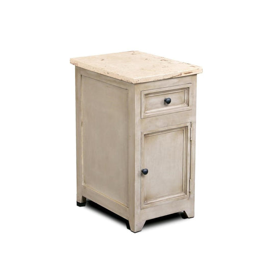 Picture of Catania 14" Taupe Side Table Marble Top