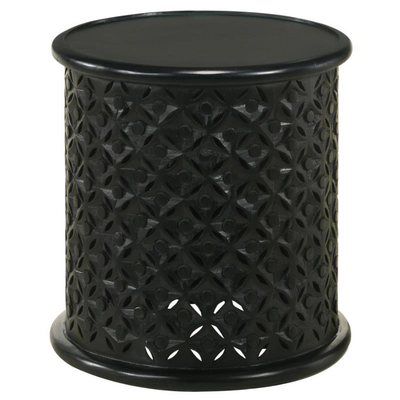 Picture of Krish 18" Accent Table Black Stain