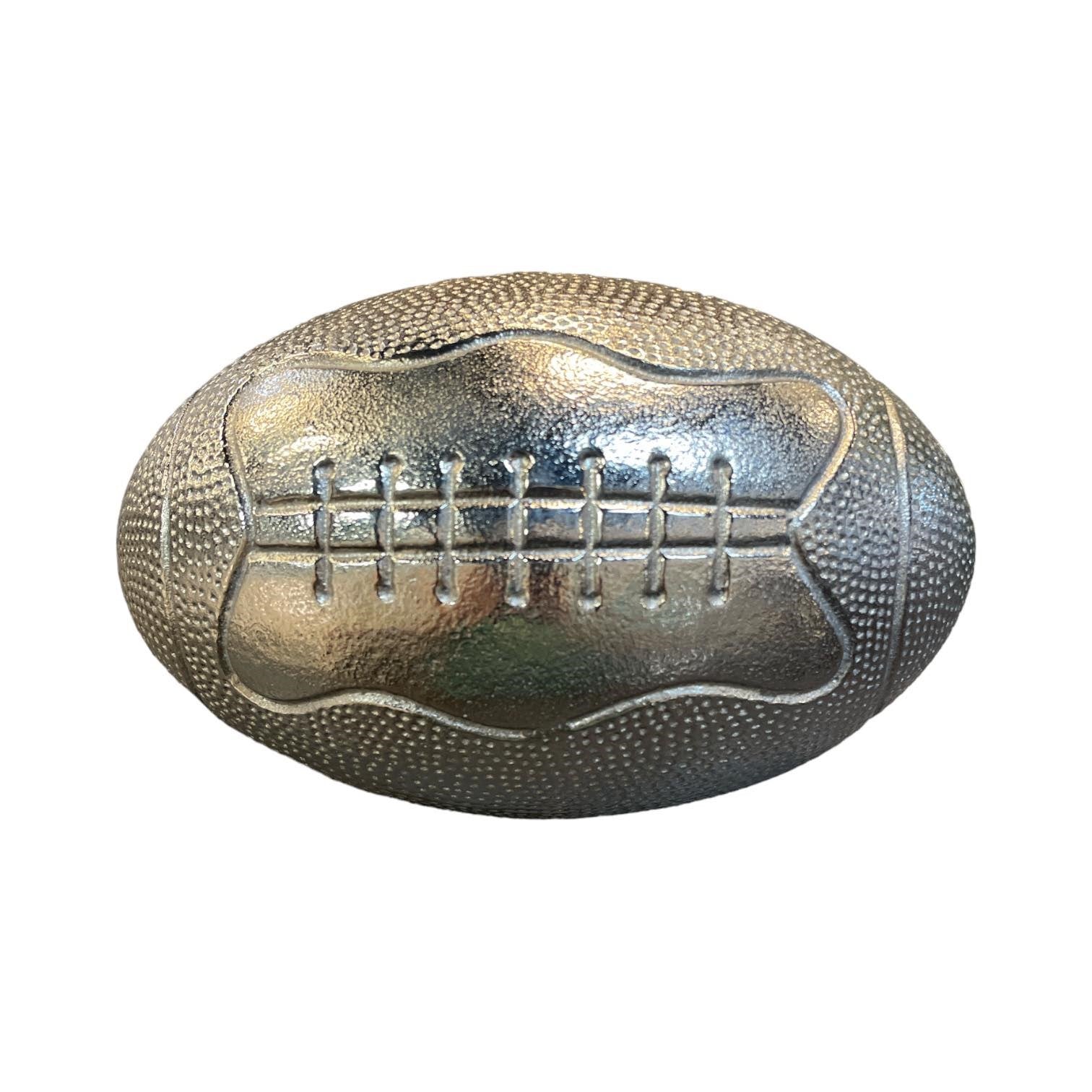Picture of Silver Rugby Ball Decor