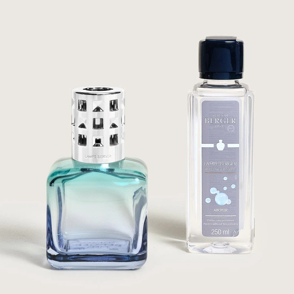 Two elegant Lampe Berger products on a light background.