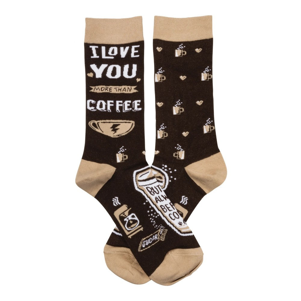 Picture of I Love You More Than Coffee Socks