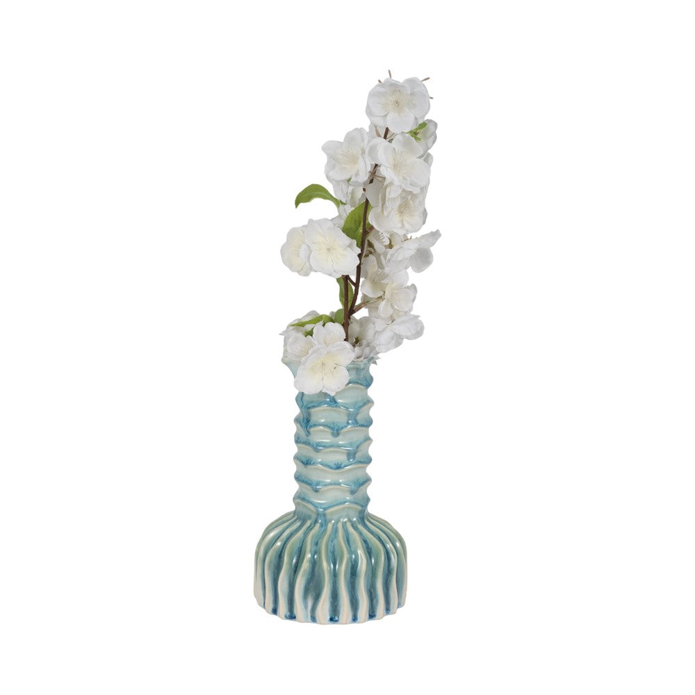 Picture of Coastal Ribbed Bud Vase, Tall