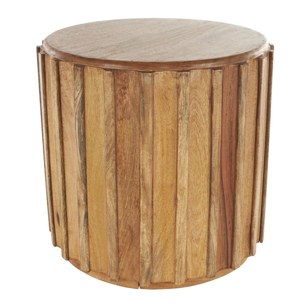 Picture of Wood Drum Accent Table