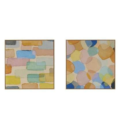 Picture of Abstract Geo Shapes Framed Wall Art, Set of 2