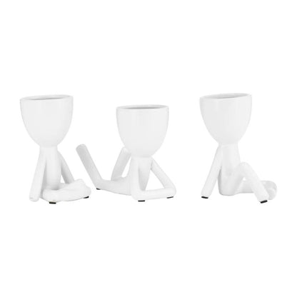 Picture of Relaxing Figure Planter White