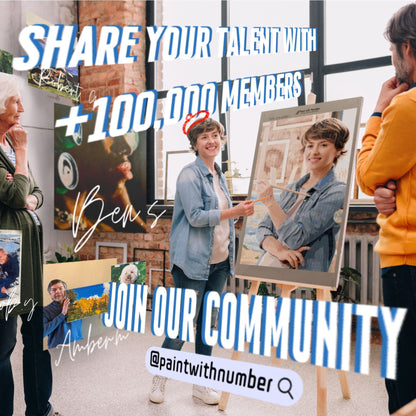 Invitation to join Paint with Number Community with +100,000 members worldwide