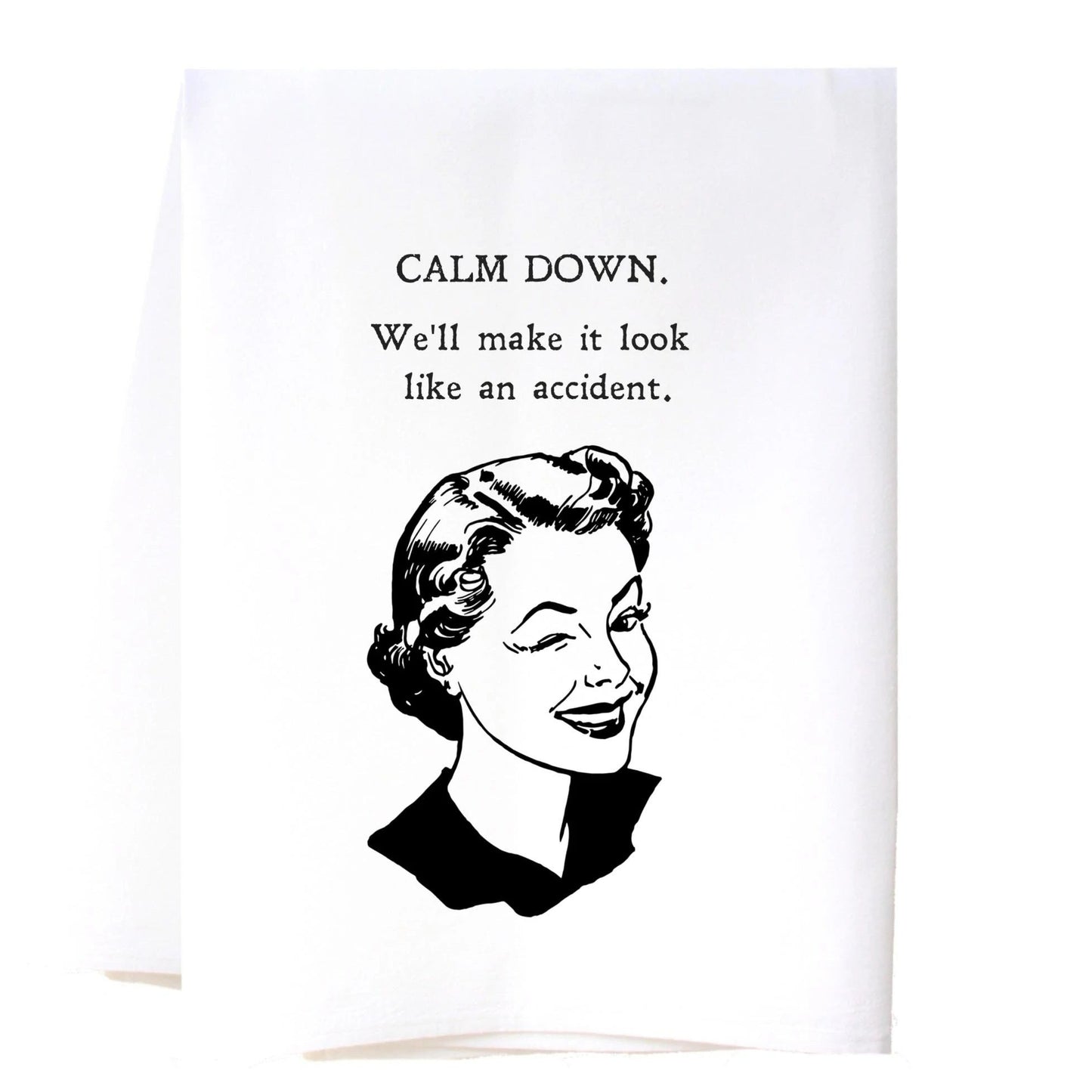 Flour Sack Towel - Calm Down